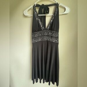 XOXO Little Black Sequin Dress Small